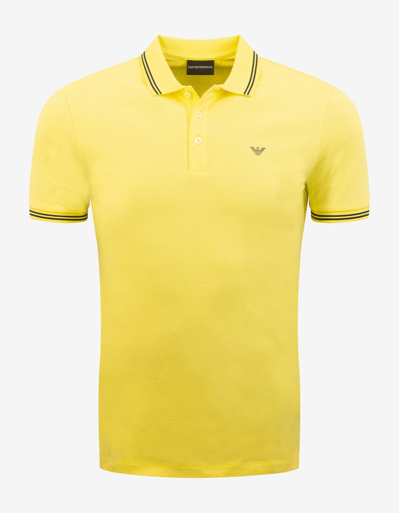 Emporio Armani Yellow Eagle Logo Polo T-Shirt