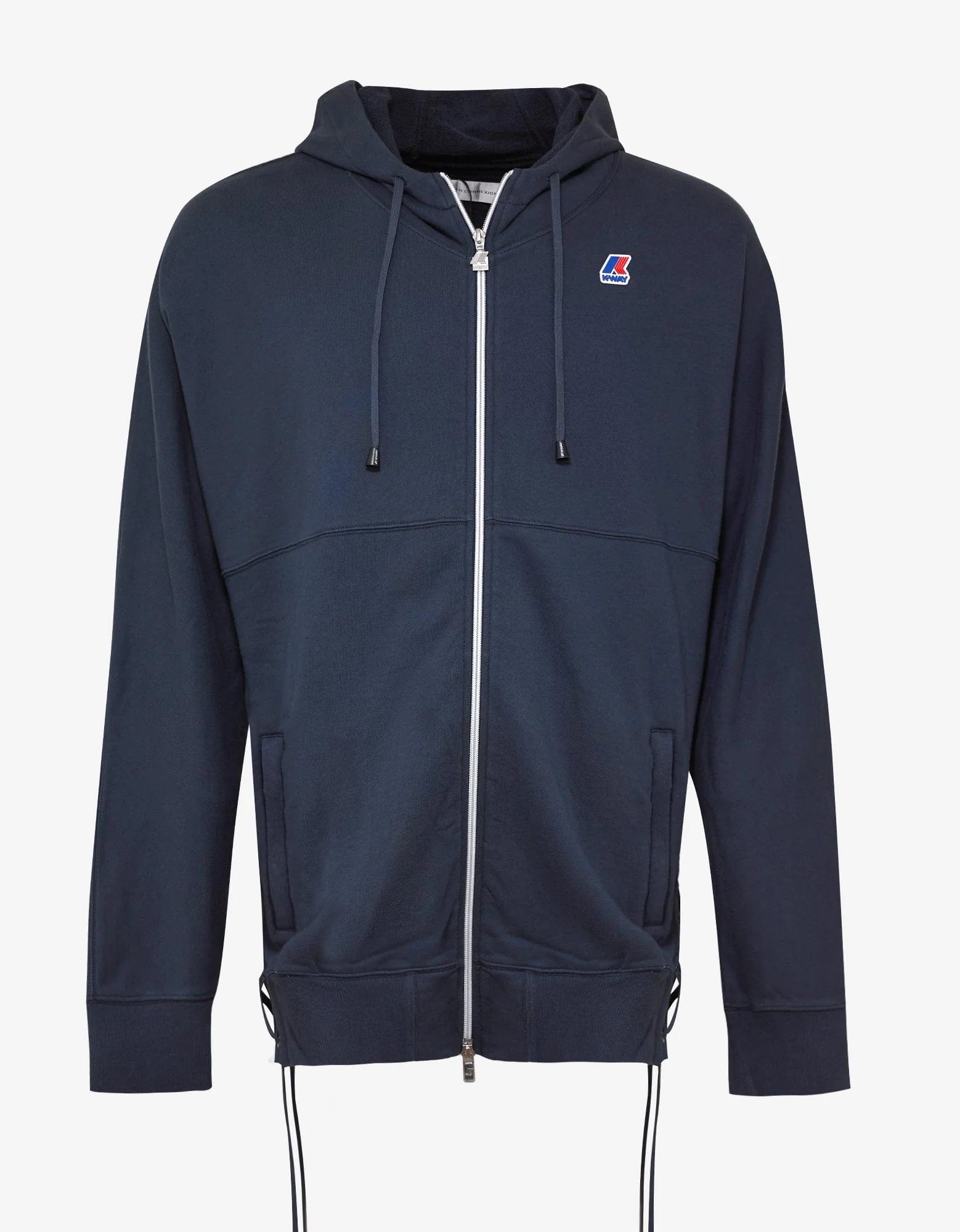 Faith Connexion K Way Blue Oversized Lace Hoodie Zoo Fashions