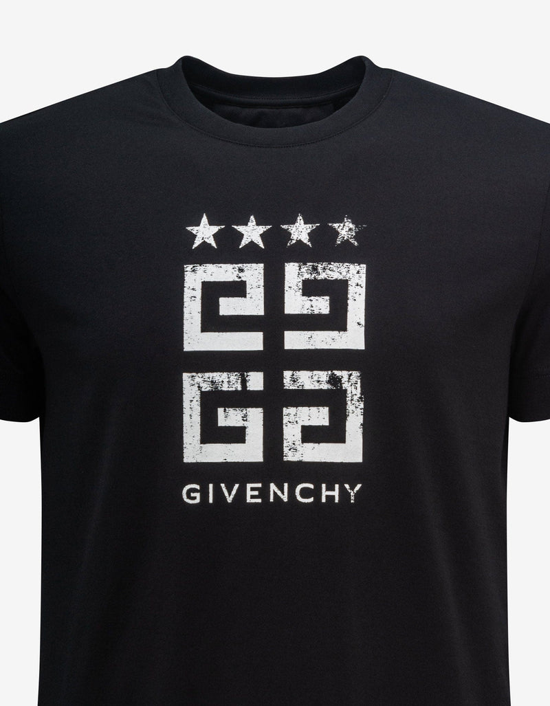 Givenchy Black 4G Star T-Shirt