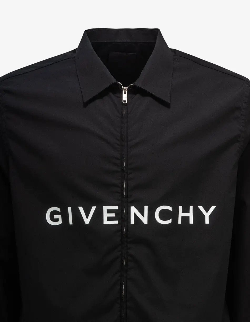 Givenchy Black Archetype Logo Zip Shirt – Zoo Fashions Givenchy Black Archetype Logo Zip Shirt – Zoo Fashions