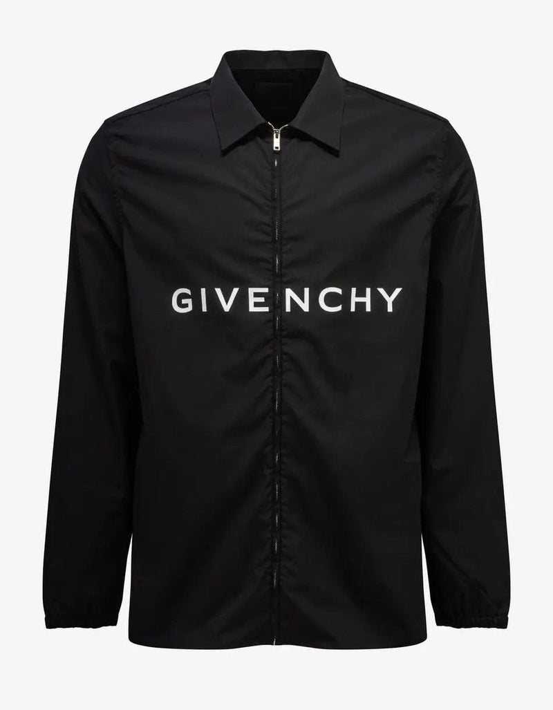 Givenchy Black Archetype Logo Zip Shirt – Zoo Fashions Givenchy Black Archetype Logo Zip Shirt – Zoo Fashions