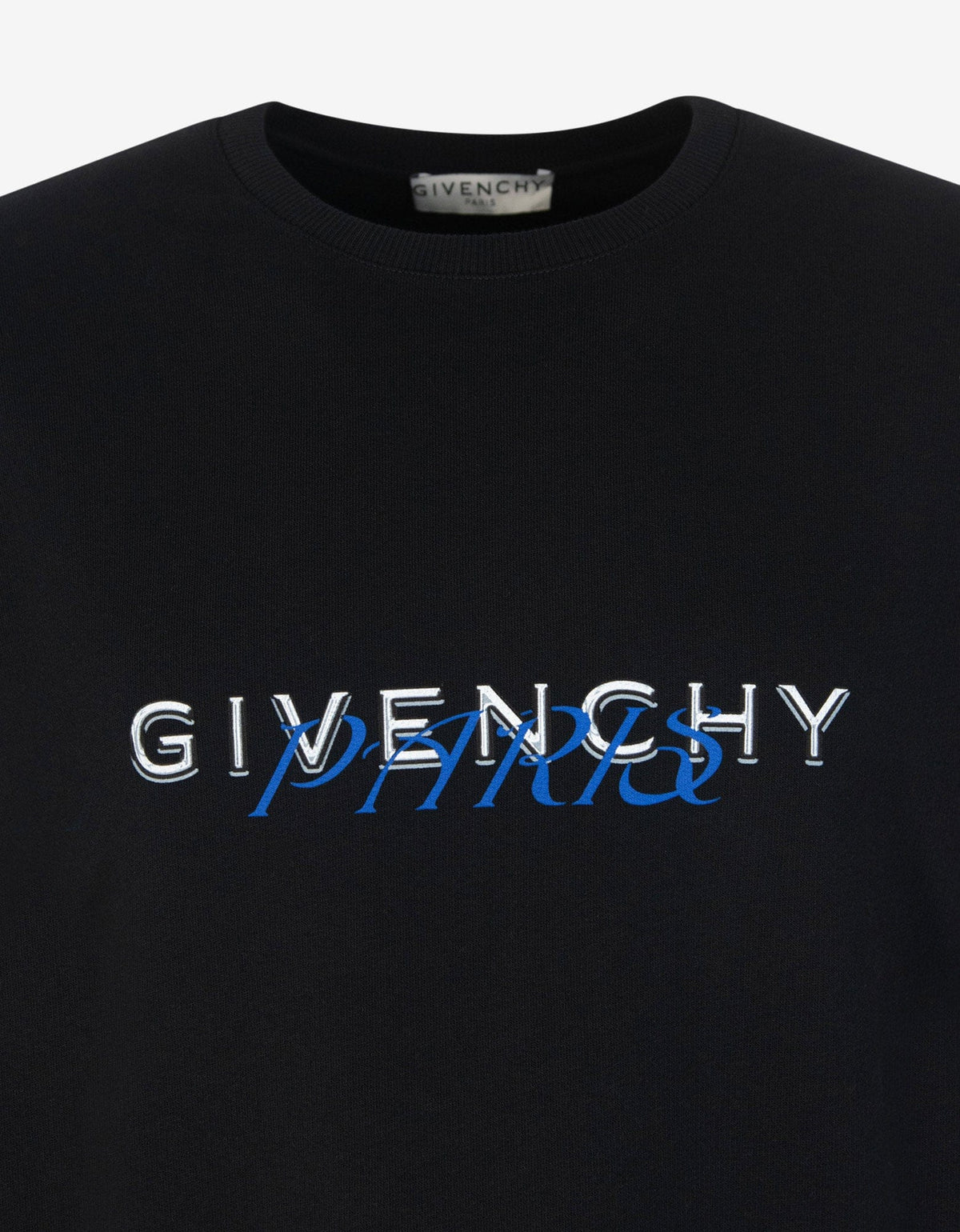 Givenchy Black Calligraphic Logo Print Sweatshirt