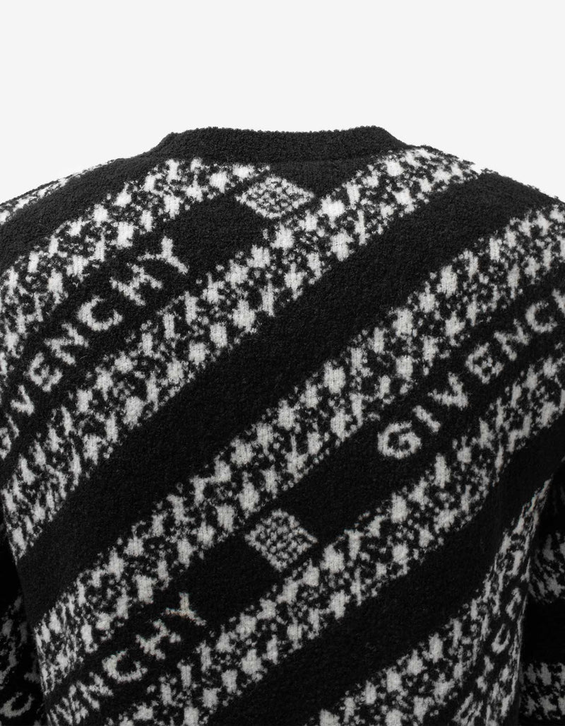 Givenchy Black Chain Jacquard Sweater