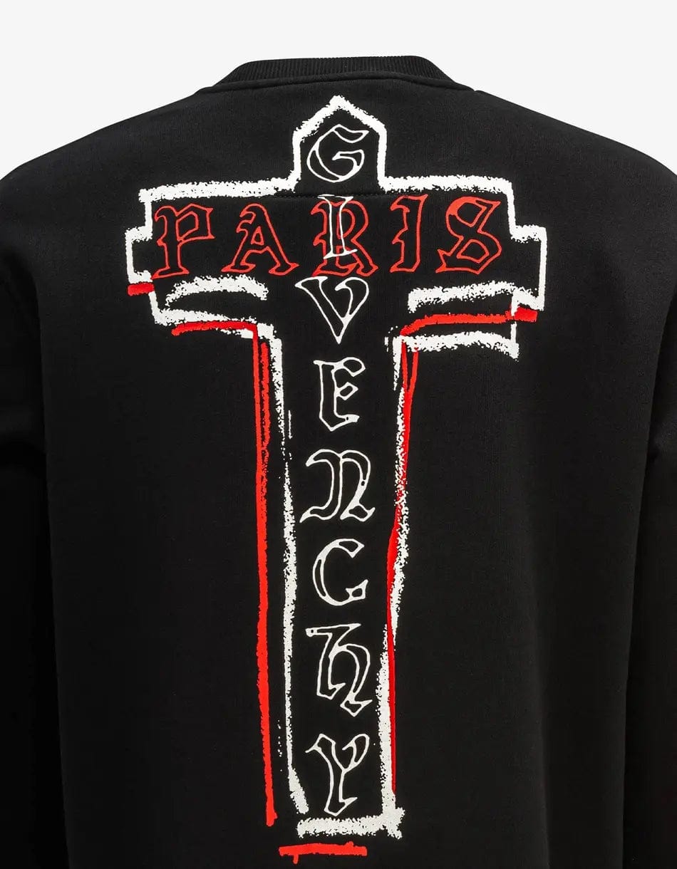 Givenchy Black Cross Logo Sweatshirt