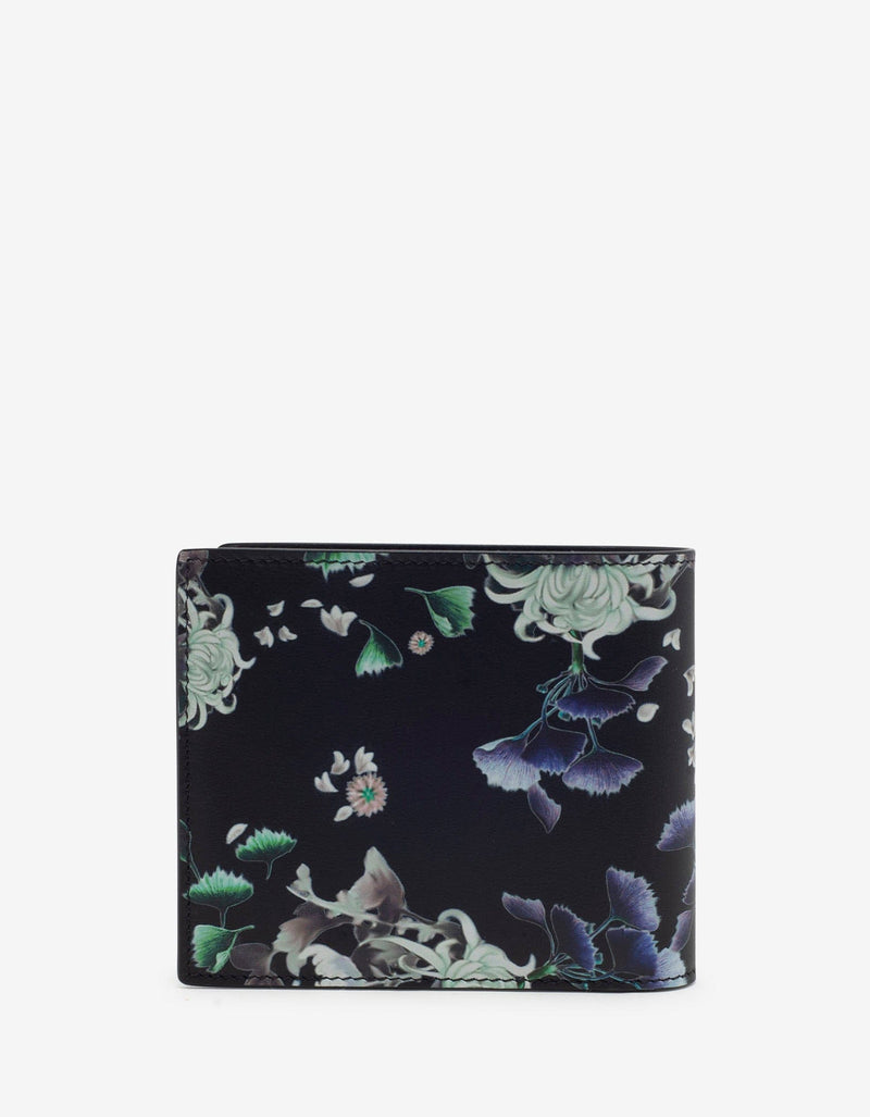 Givenchy Black Floral Print Billfold Wallet