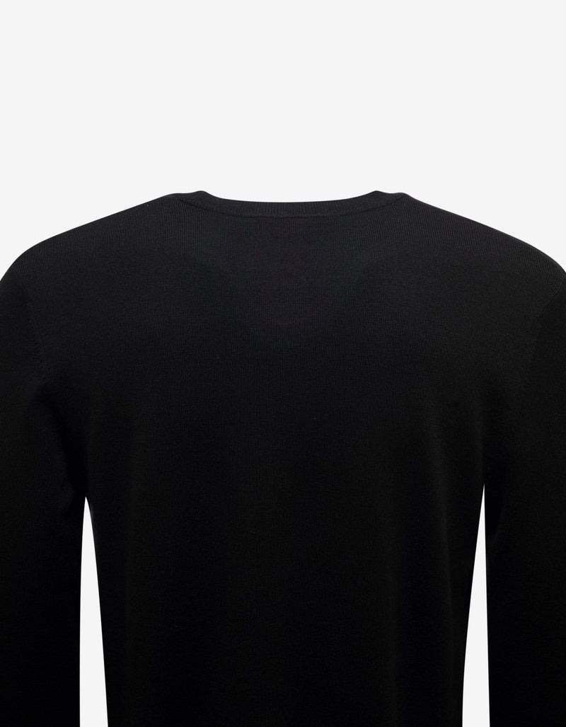 Givenchy Black Logo Patch Wool Sweater