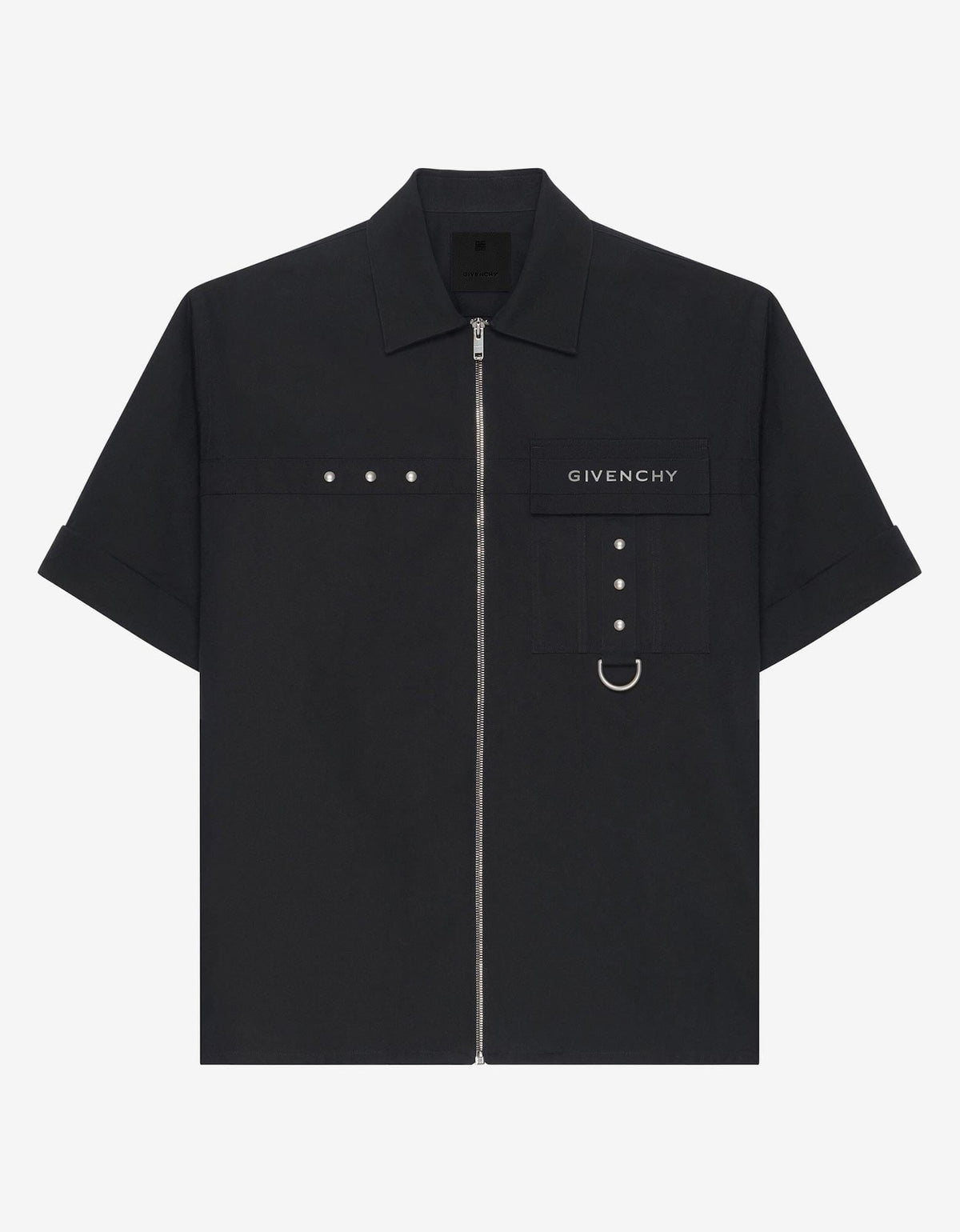 Givenchy Black Metal Detail Shirt