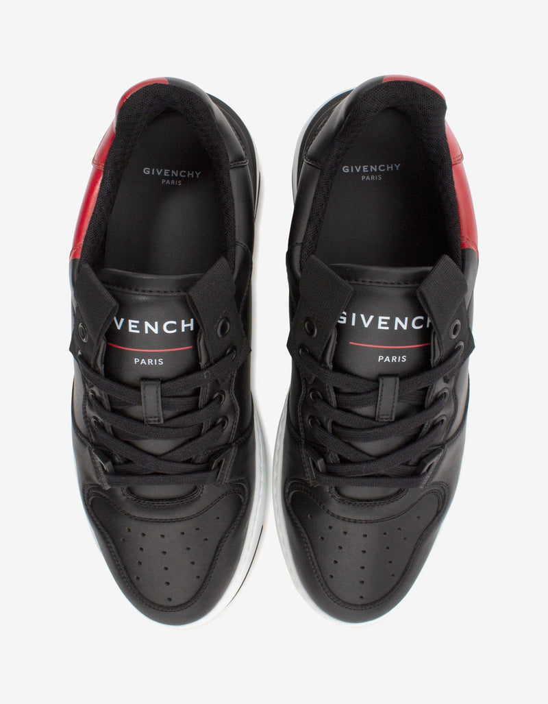 Givenchy Black & Red Wing Low Trainers