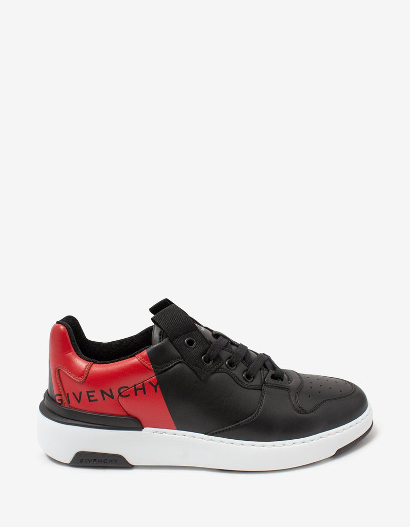 Givenchy Black & Red Wing Low Trainers