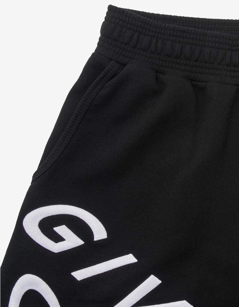 Givenchy Black Refracted Logo Sweat Shorts