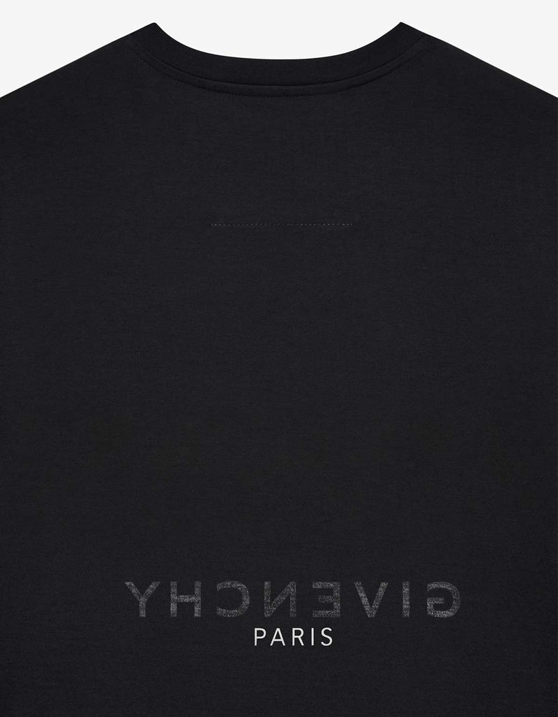 Givenchy Black Reverse Logo Slim T-Shirt