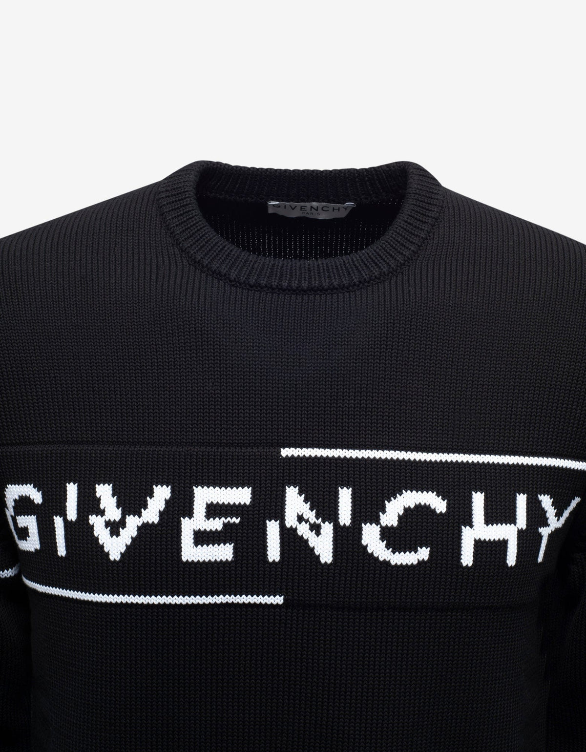 Givenchy Black Split Logo Sweater