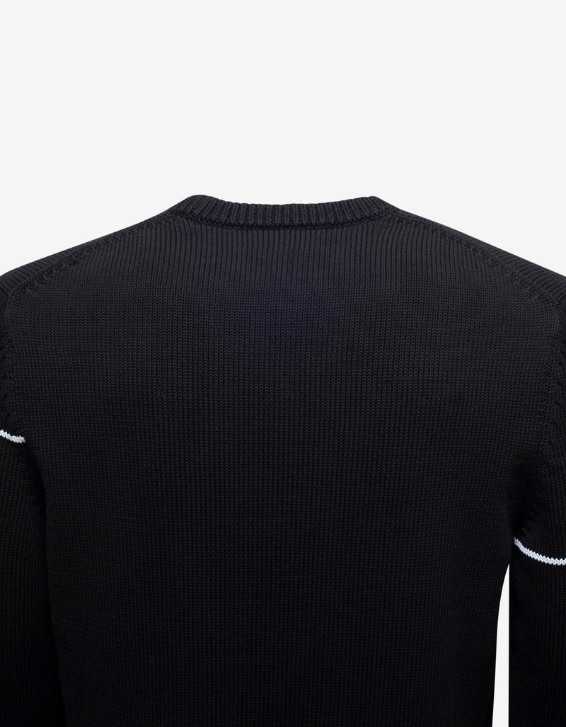 Givenchy Black Split Logo Sweater