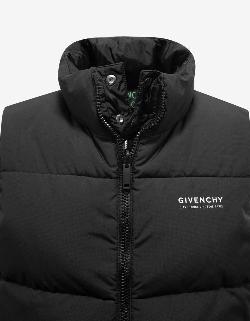 Givenchy Black Studio Homme Print Reversible Gilet