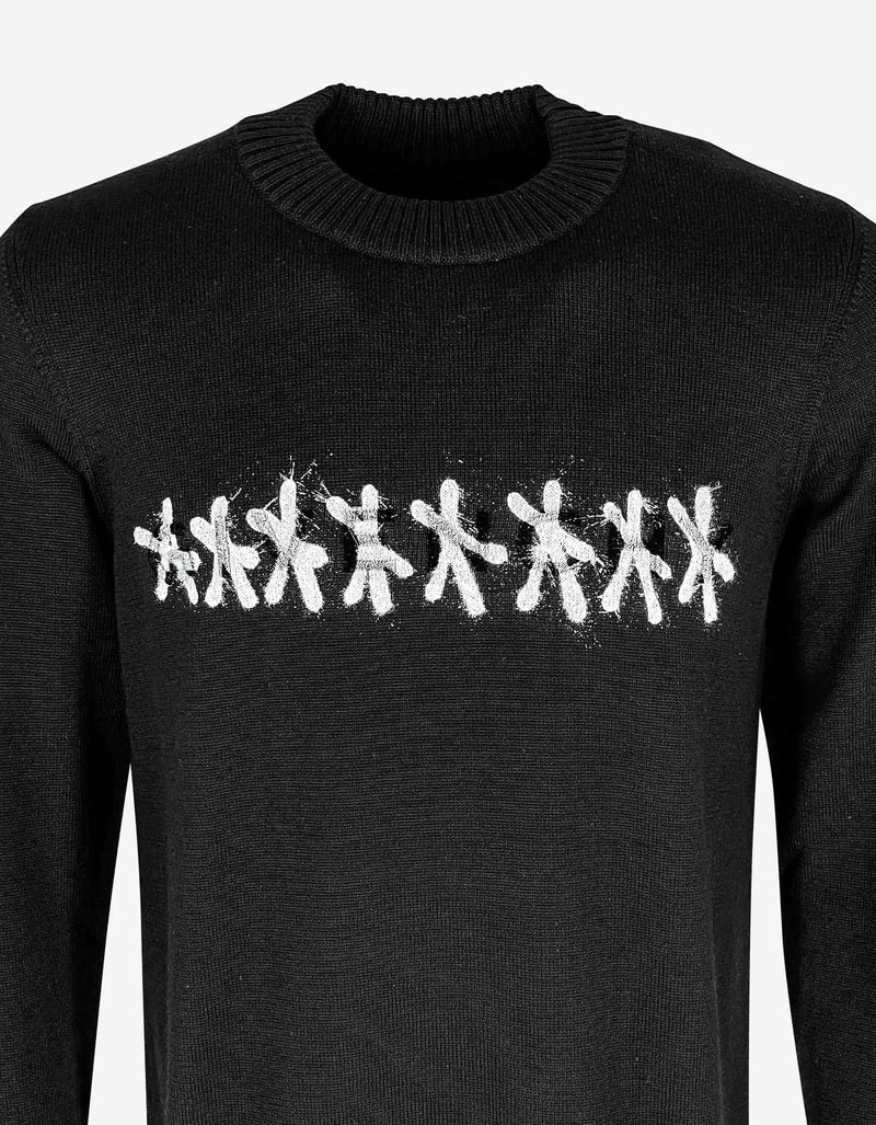 Givenchy Black Tag-Effect Logo Sweater