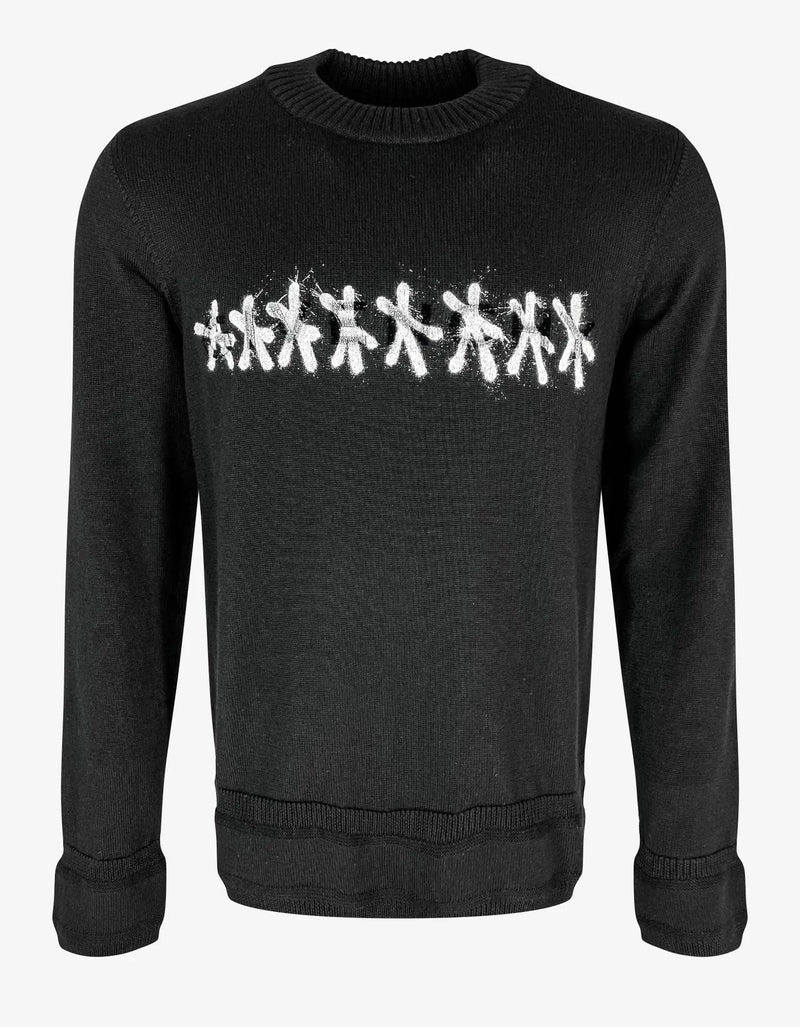 Givenchy Black Tag-Effect Logo Sweater