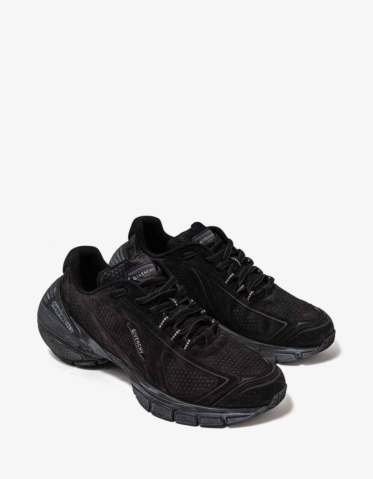 Givenchy Black TK-MX Runner Suede Trainers