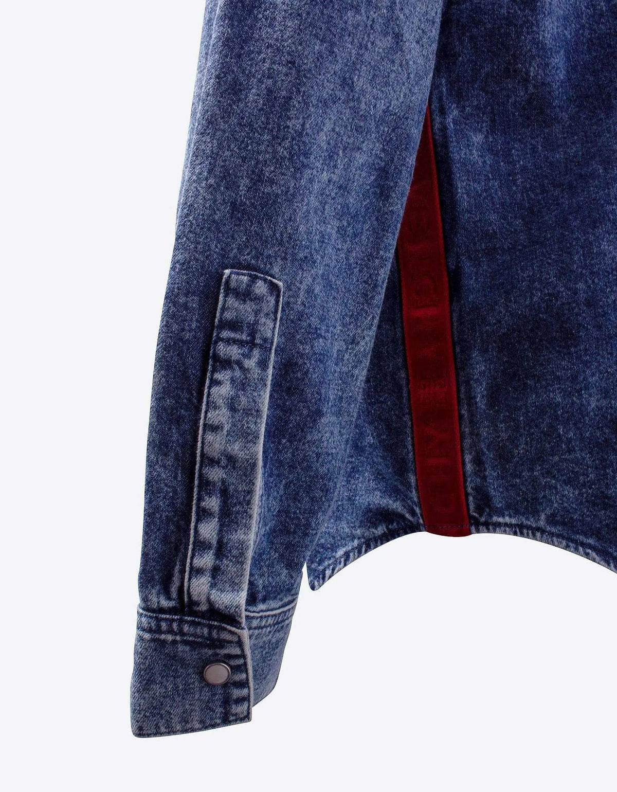 Givenchy Blue 4G Logo Band Denim Shirt