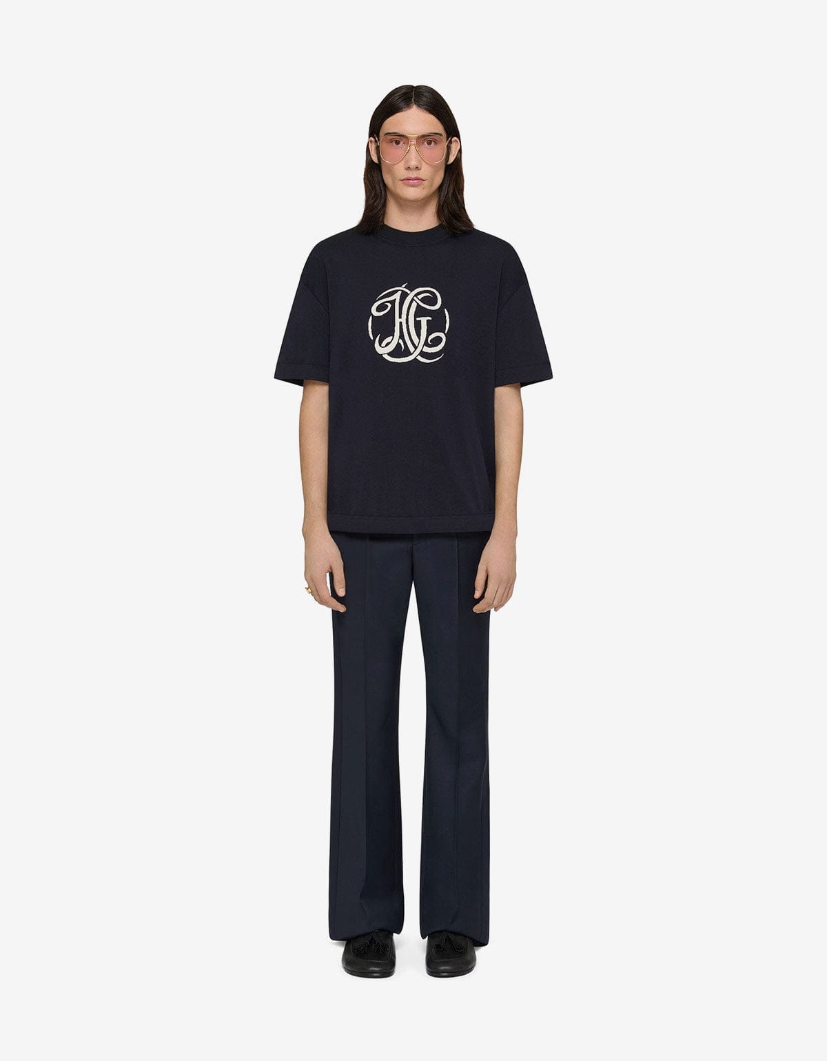 Givenchy Blue HG Jacquard Knit T-Shirt – Zoo Fashions