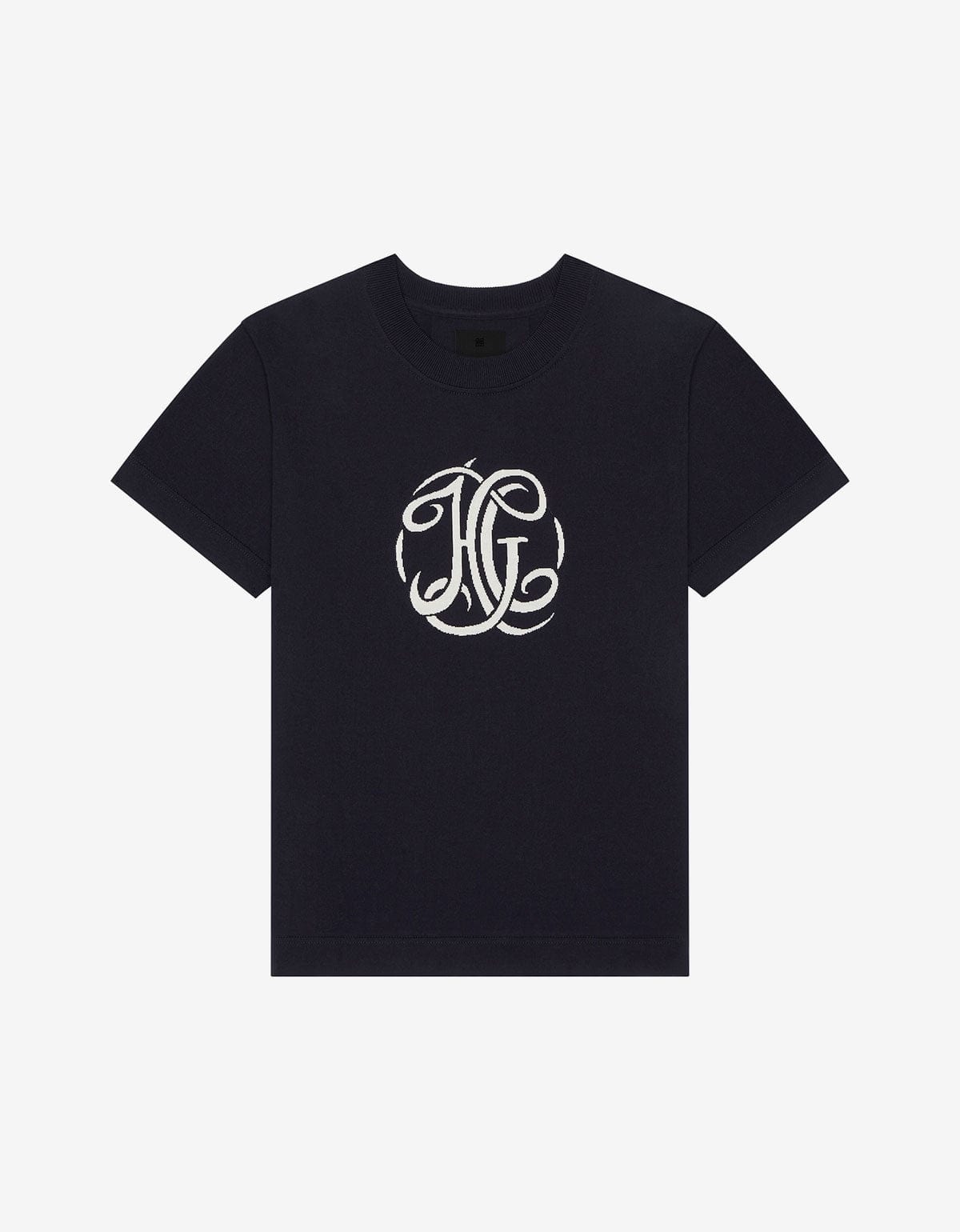 Givenchy Blue HG Jacquard Knit T-Shirt