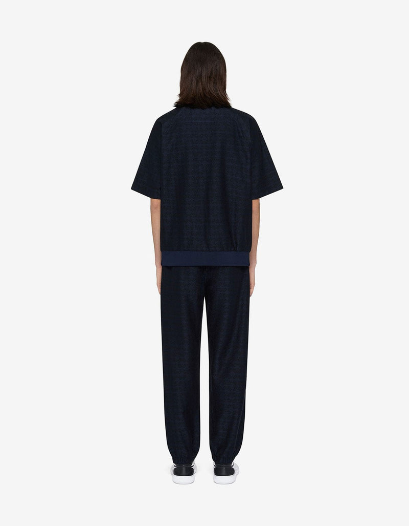 Givenchy Blue Monogram 72 Jacquard Polo Shirt