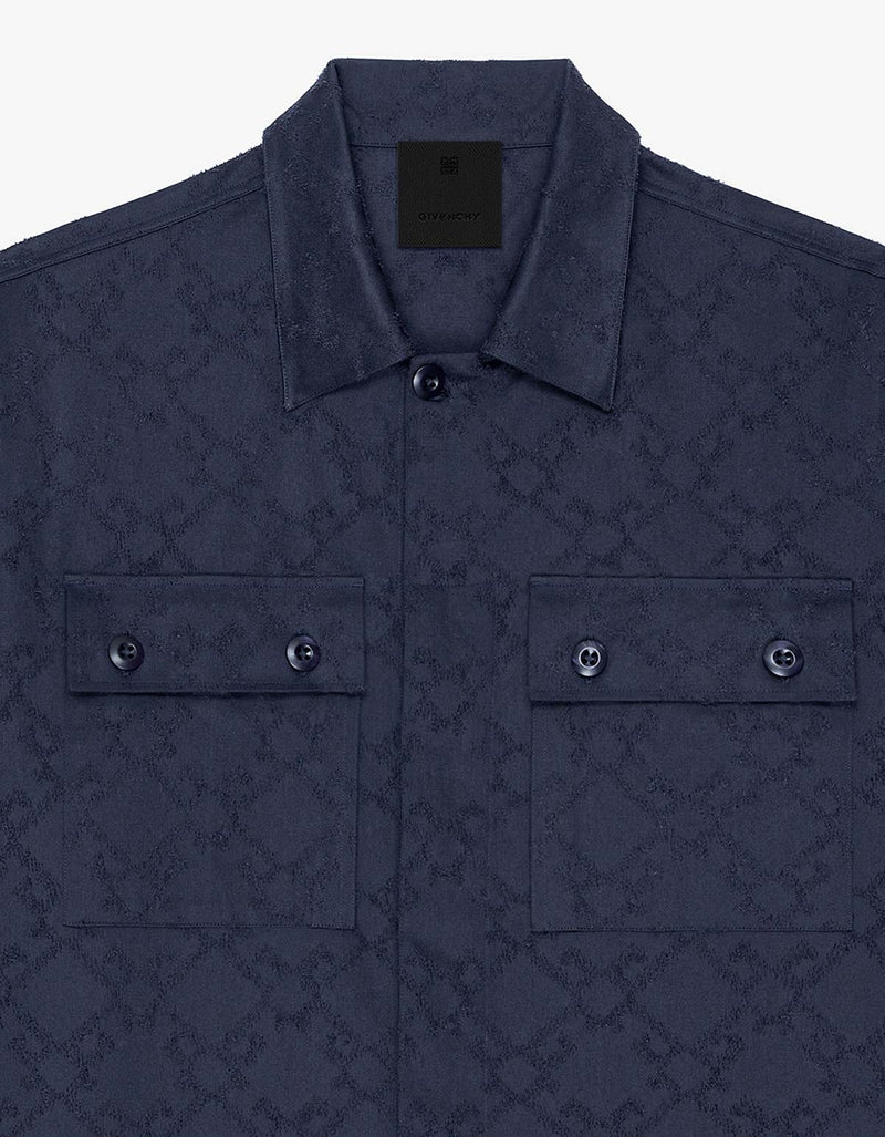 Givenchy Blue Monogram 72 Shirt