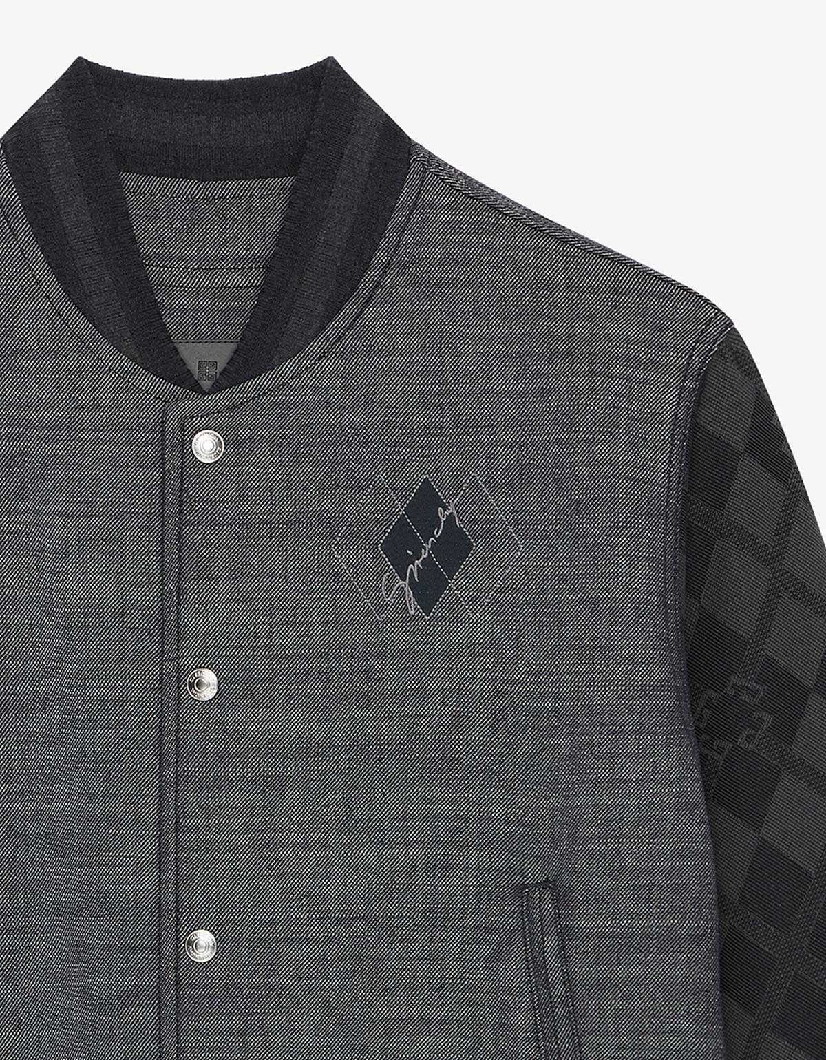 Givenchy Blue Monogram 72 Varsity Jacket – mens designer fashion
