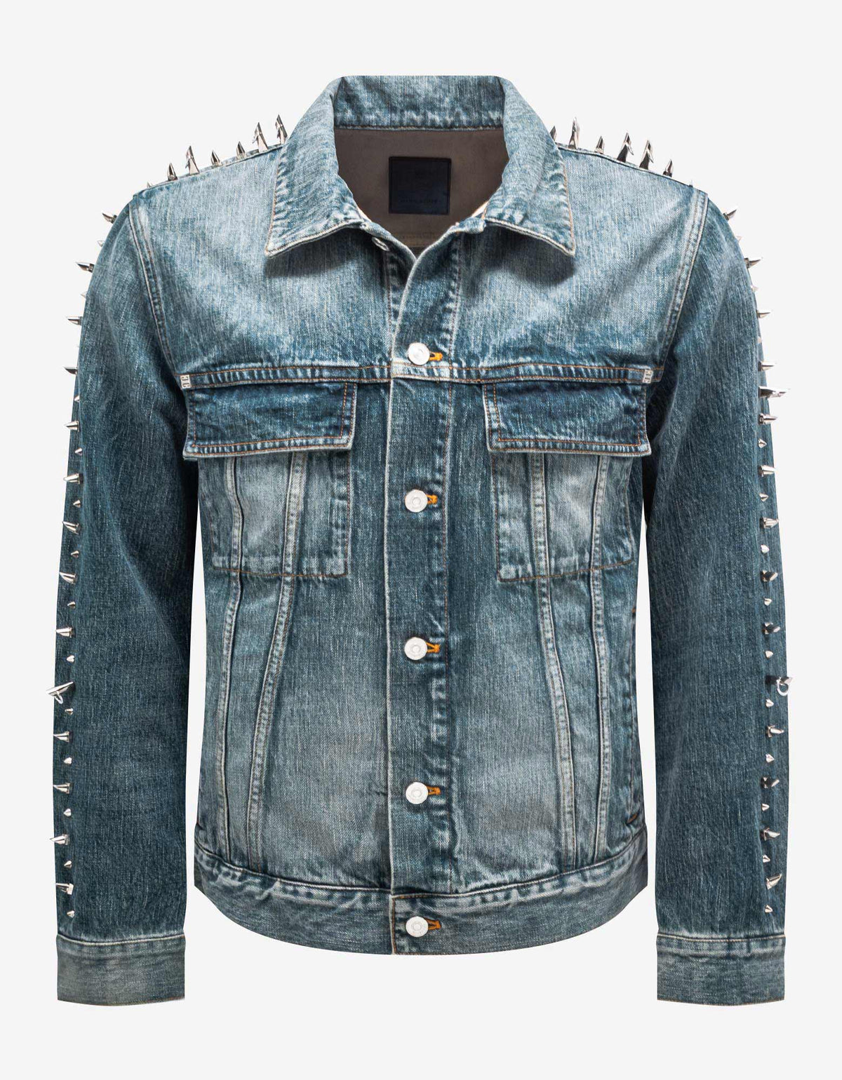 Givenchy Blue Vintage Denim Jacket with Studs