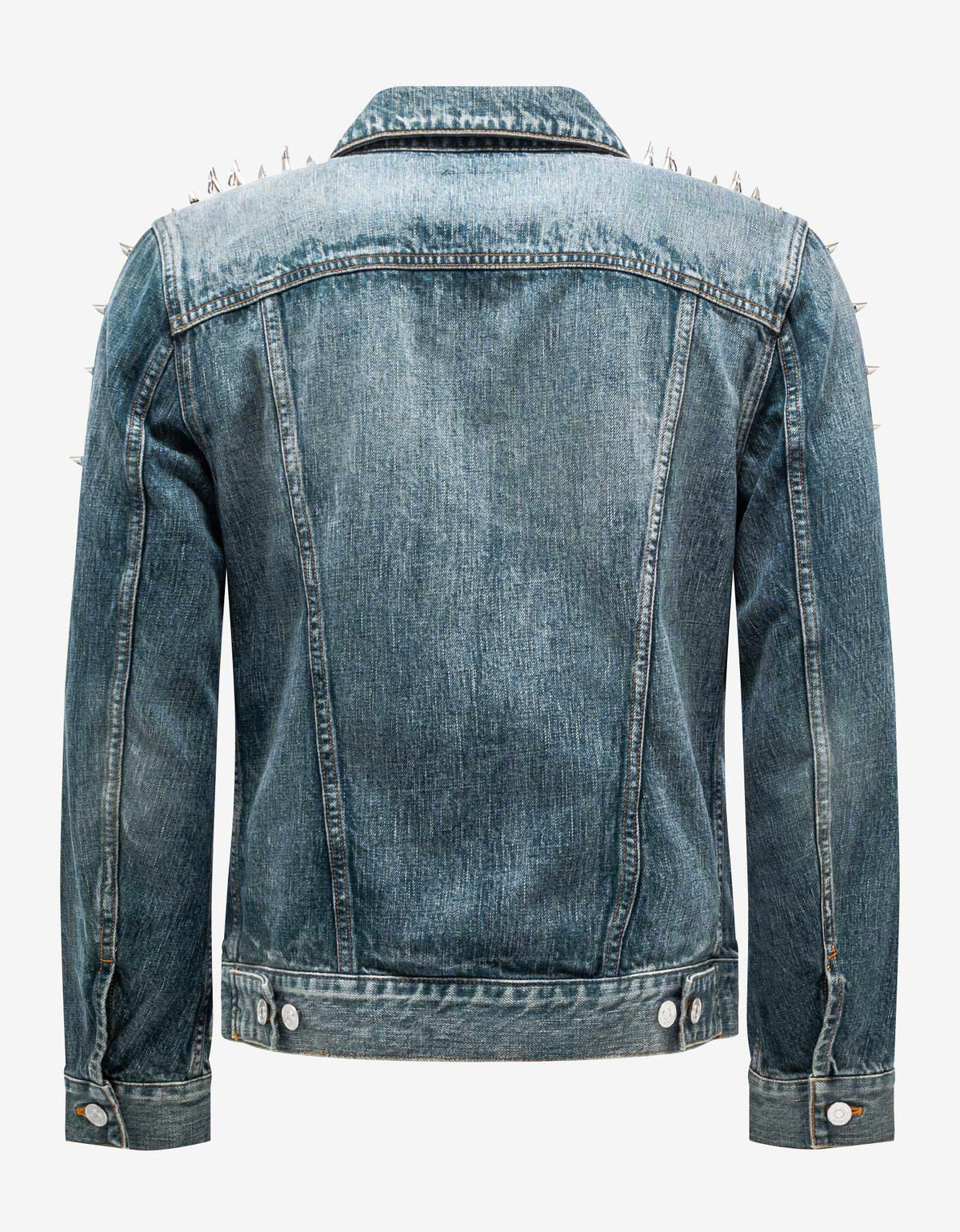Givenchy Blue Vintage Denim Jacket with Studs