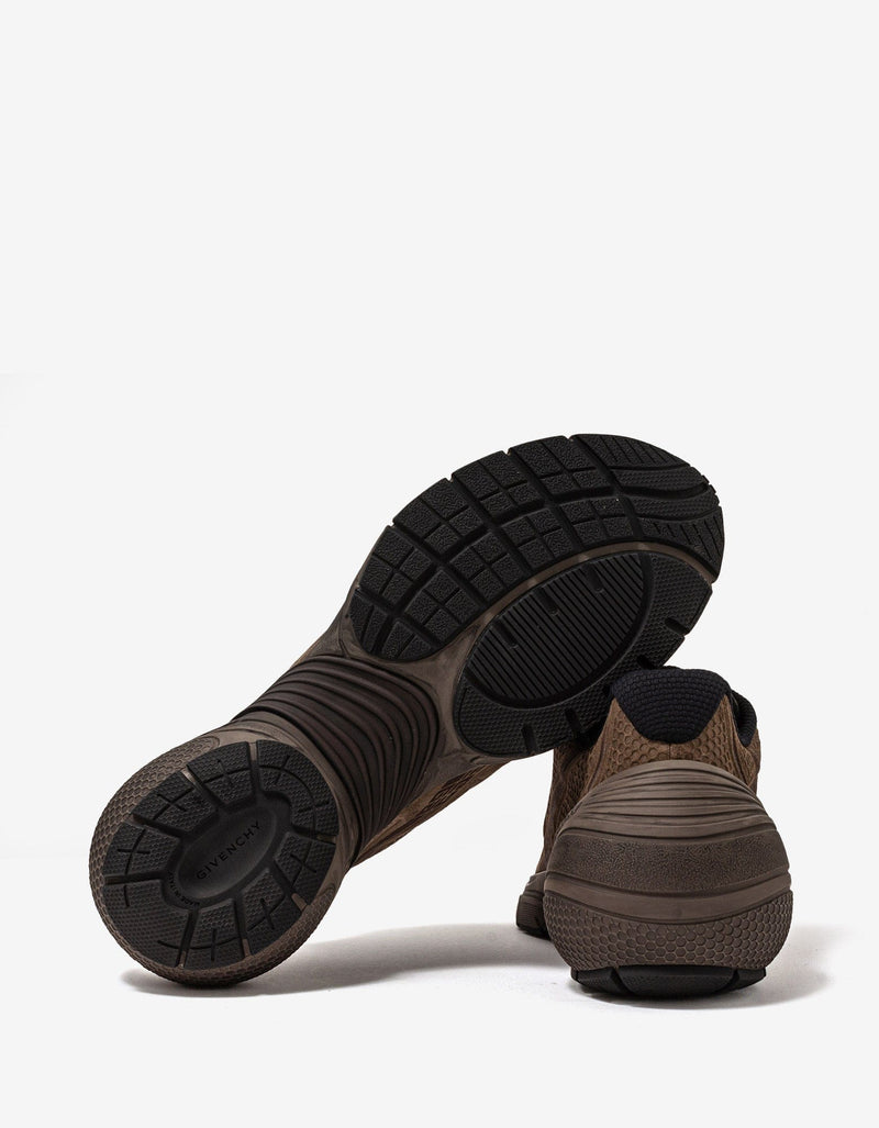 Givenchy Brown TK-MX Runner Suede Trainers
