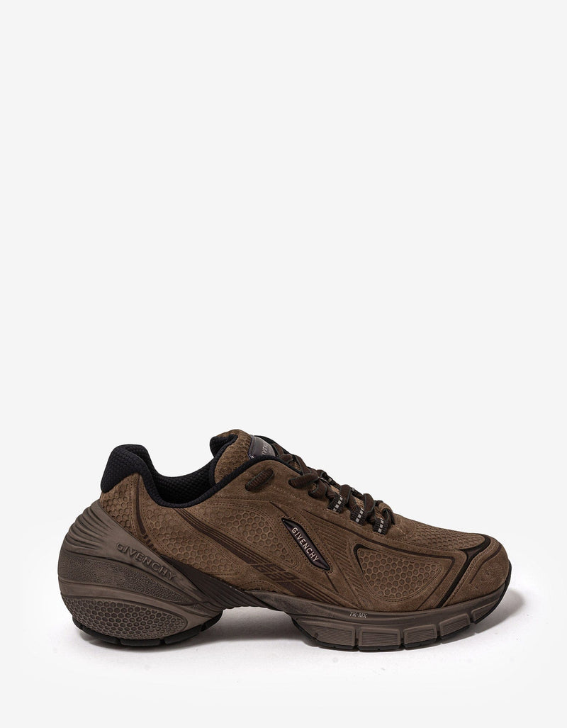 Givenchy Brown TK-MX Runner Suede Trainers