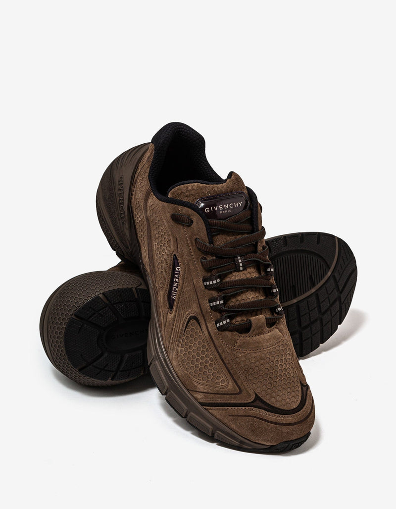 Givenchy Brown TK-MX Runner Suede Trainers