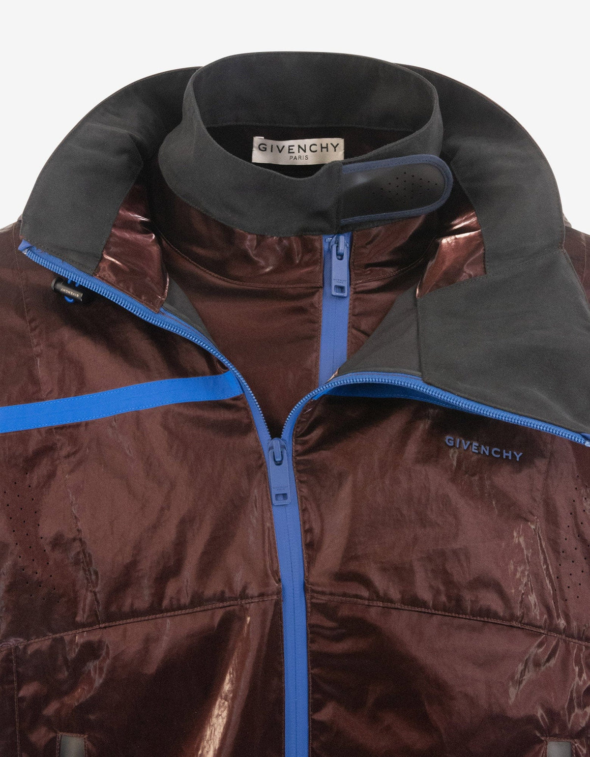 Givenchy Burgundy Wax Cotton Windbreaker