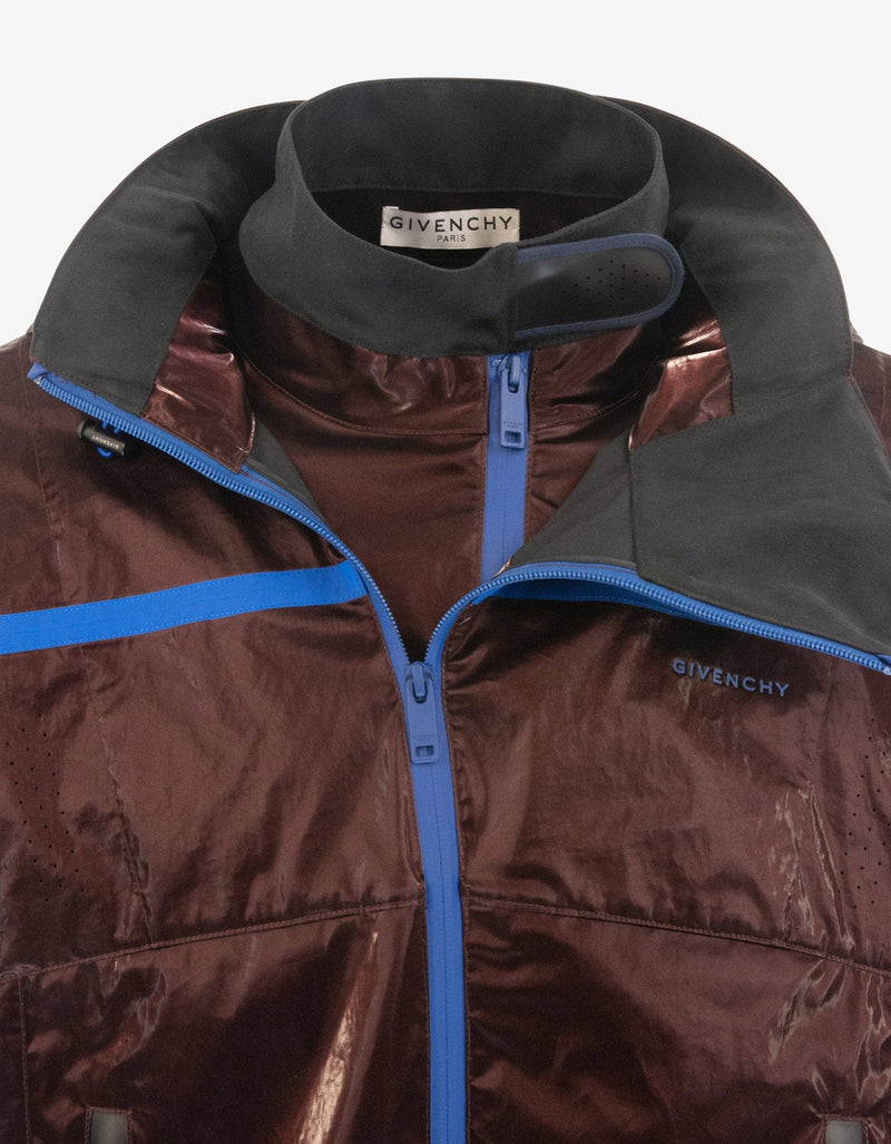 Givenchy Burgundy Wax Cotton Windbreaker