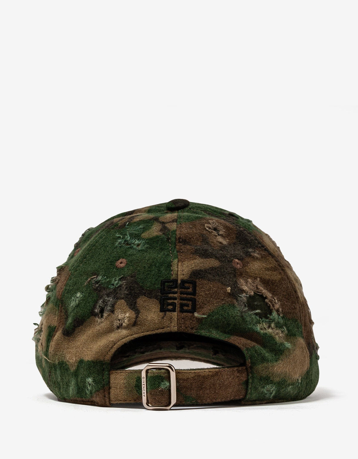 Givenchy Camouflage Distressed Logo Cap