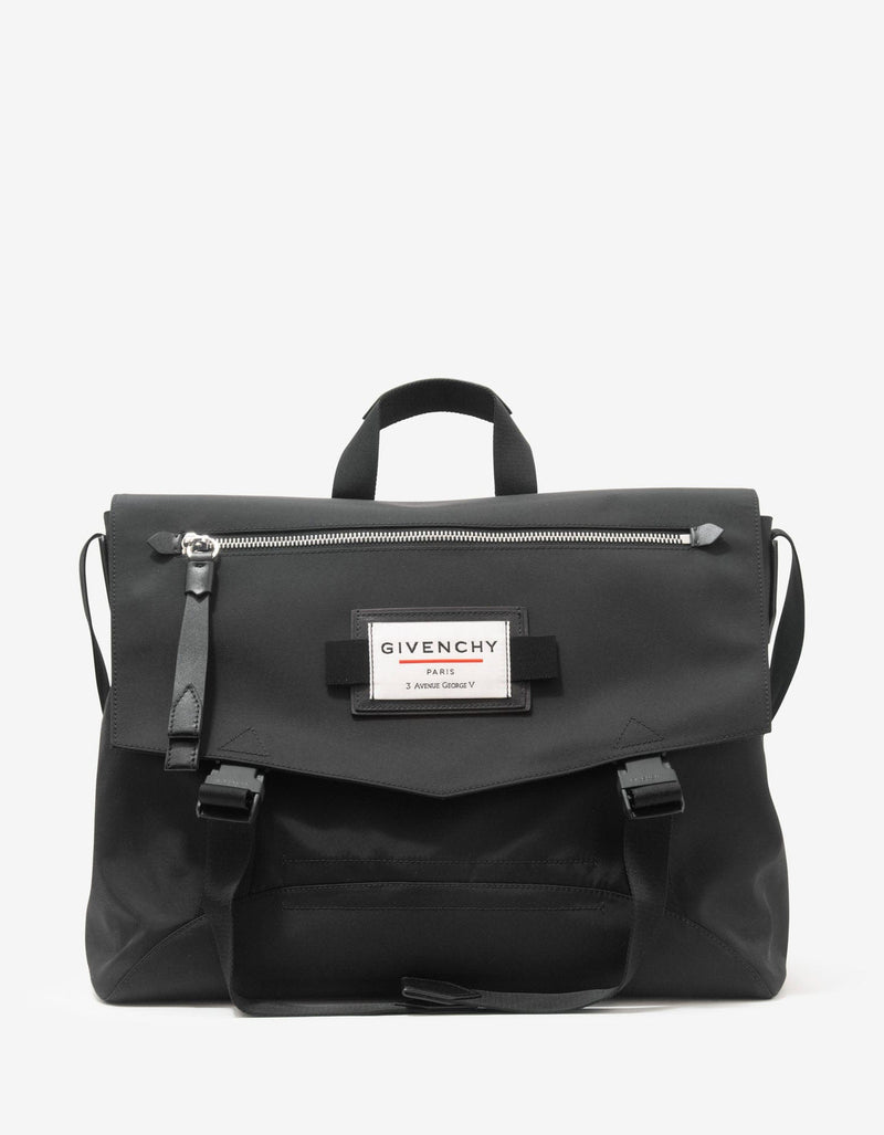 Givenchy Downtown Black Nylon Messenger Bag