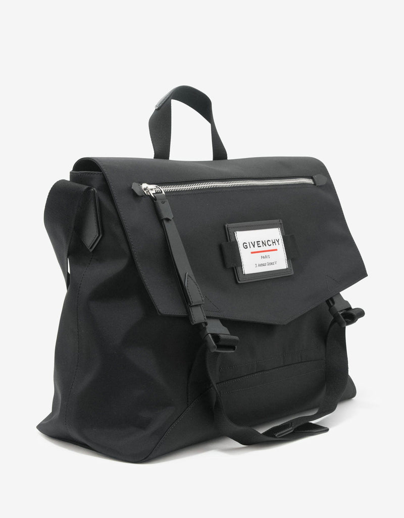 Givenchy Downtown Black Nylon Messenger Bag