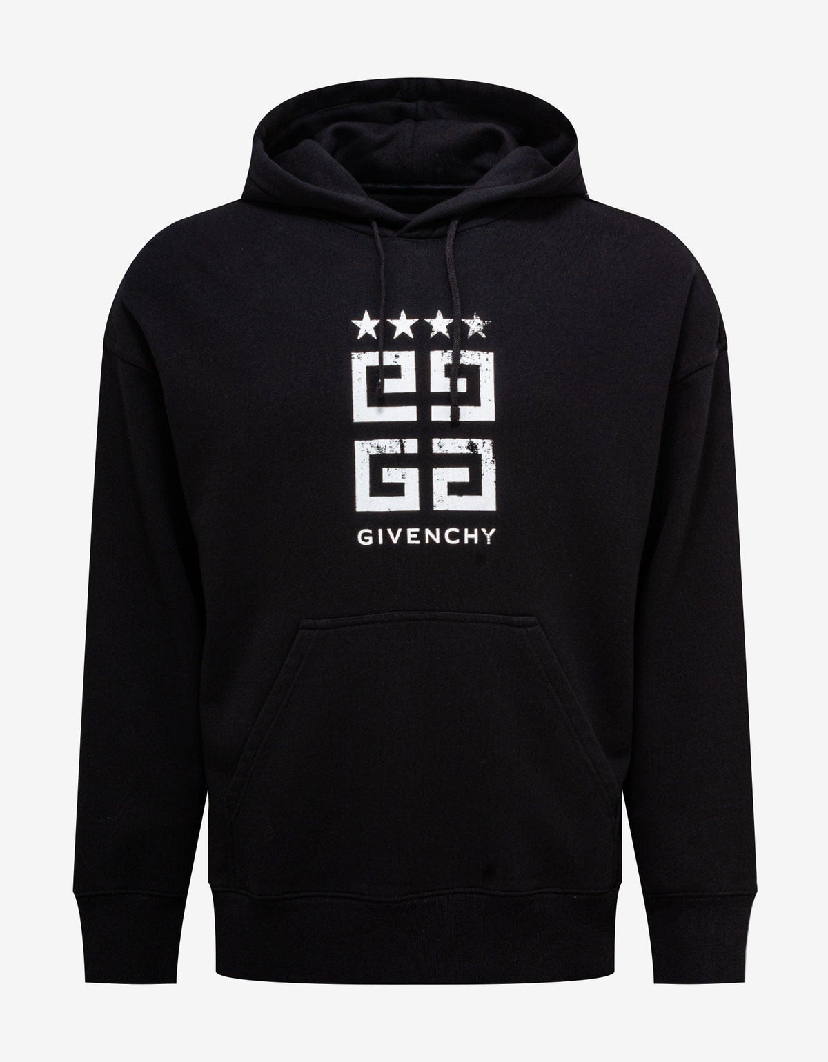 Givenchy Black 4G Stars Hoodie M Black - Main Image