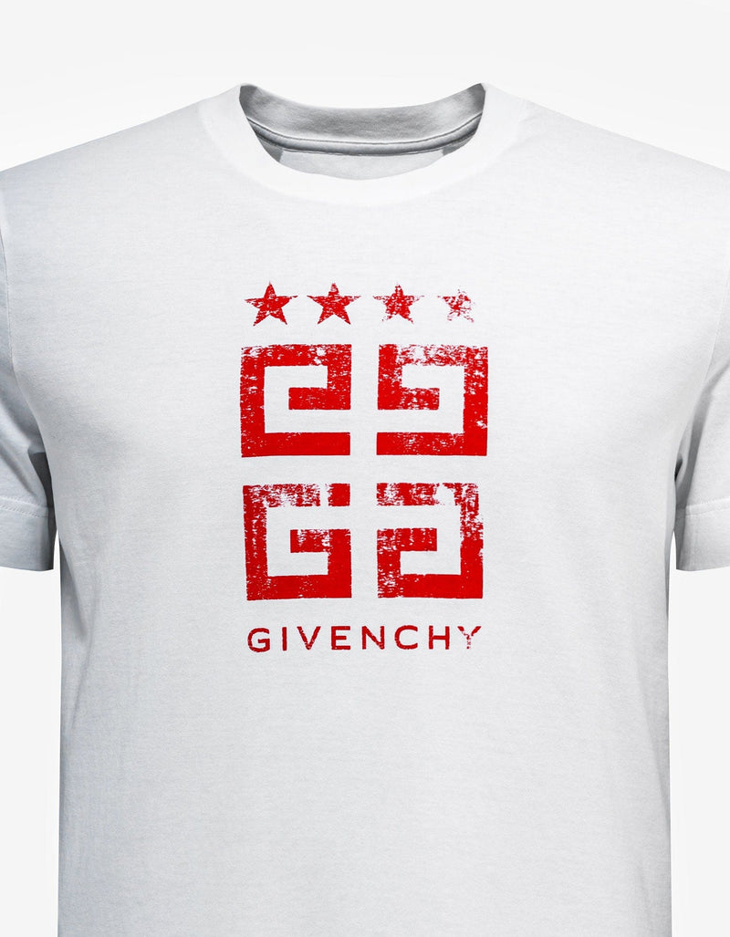 Givenchy Givenchy White 4G Stars T-Shirt