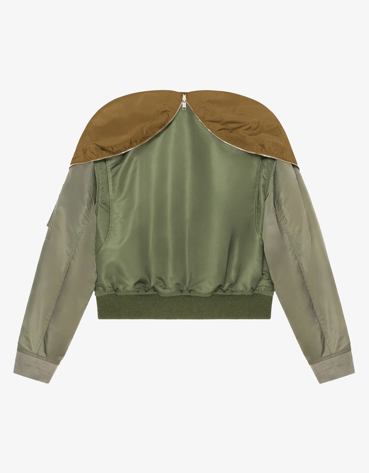 Givenchy Green Hooded Bomber Jacket