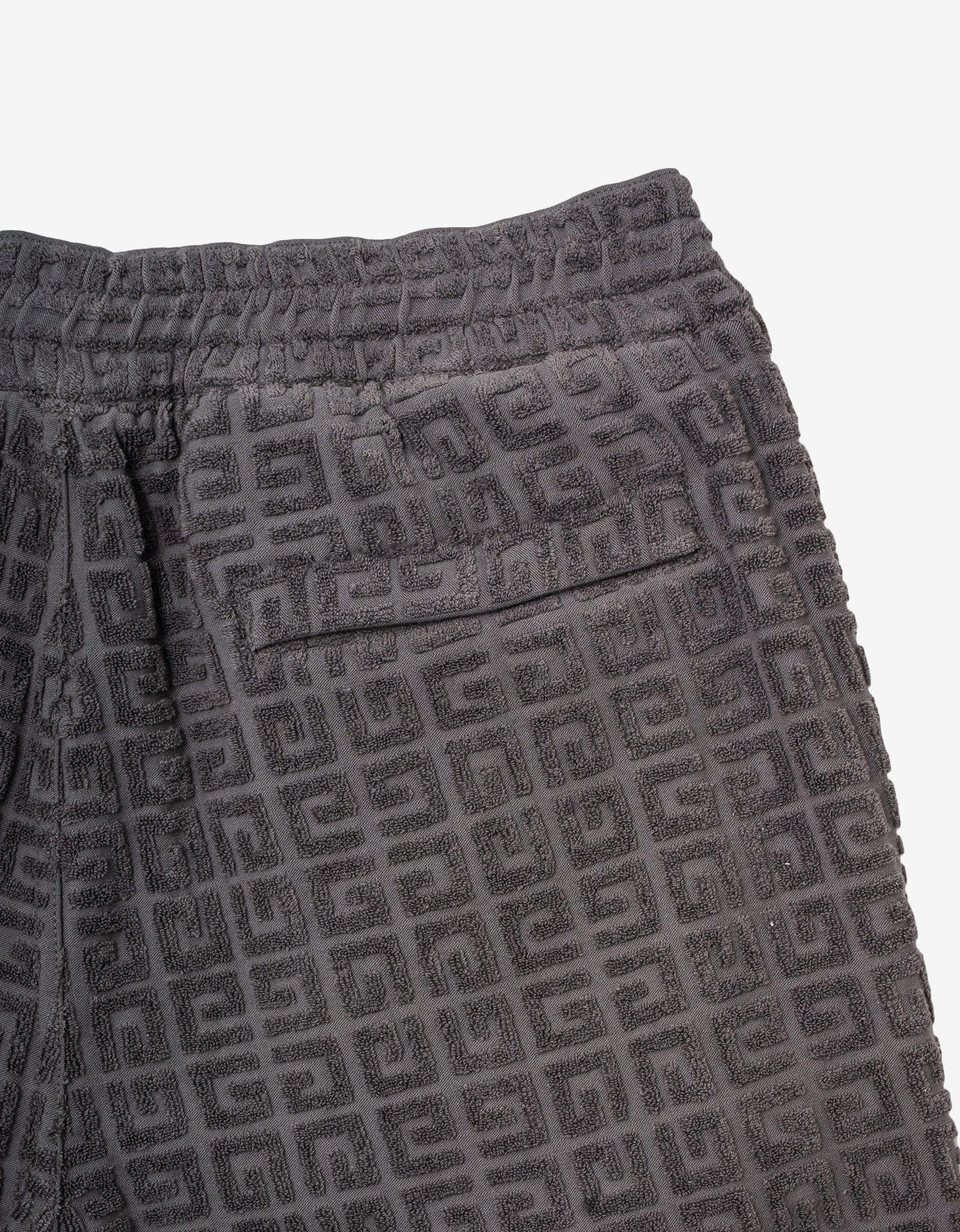 Givenchy Grey 4G Towelling Jacquard Shorts