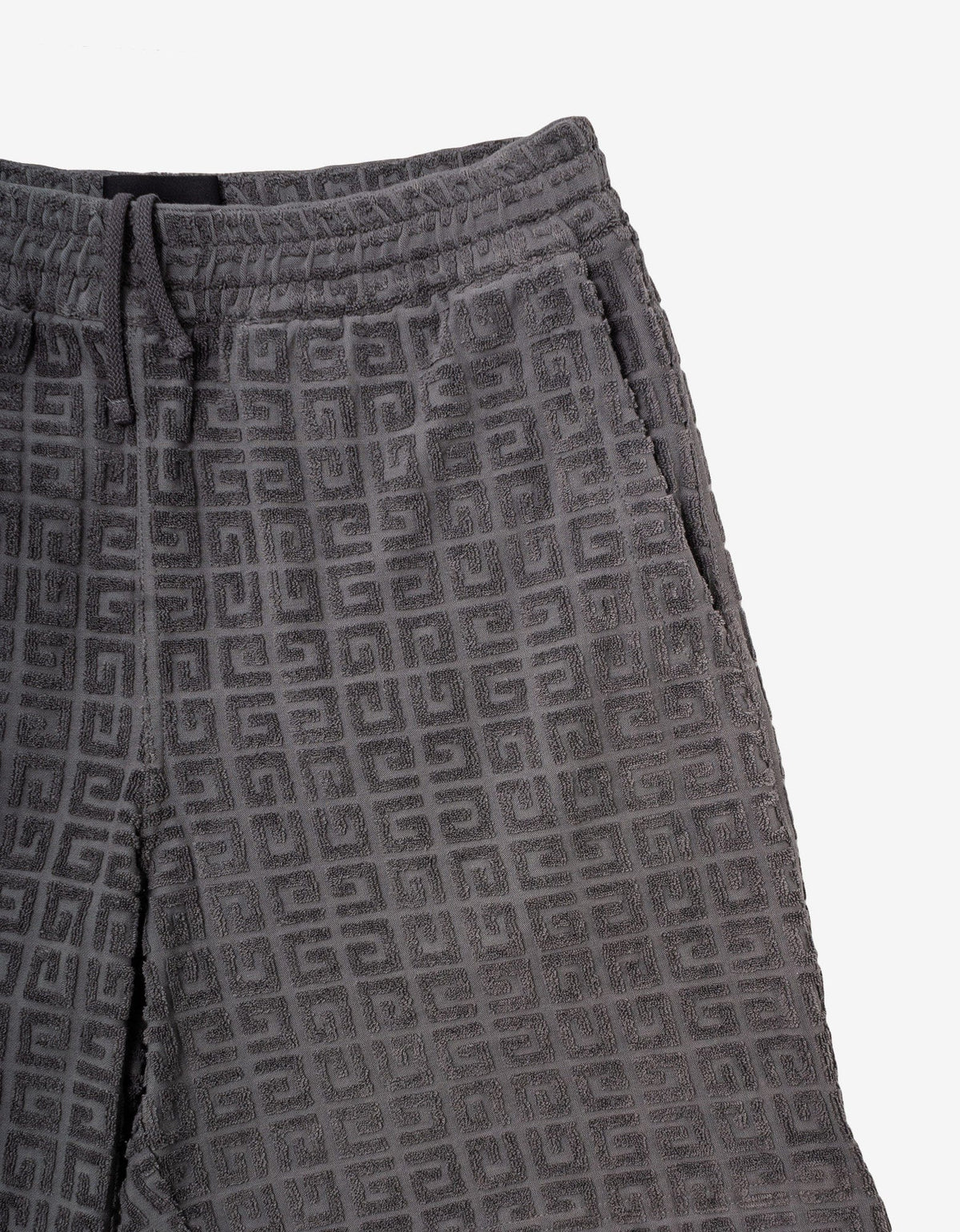 Givenchy Grey 4G Towelling Jacquard Shorts