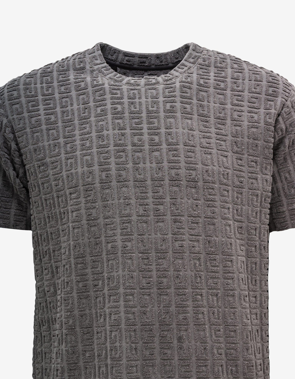 Givenchy Grey 4G Towelling Jacquard T-Shirt