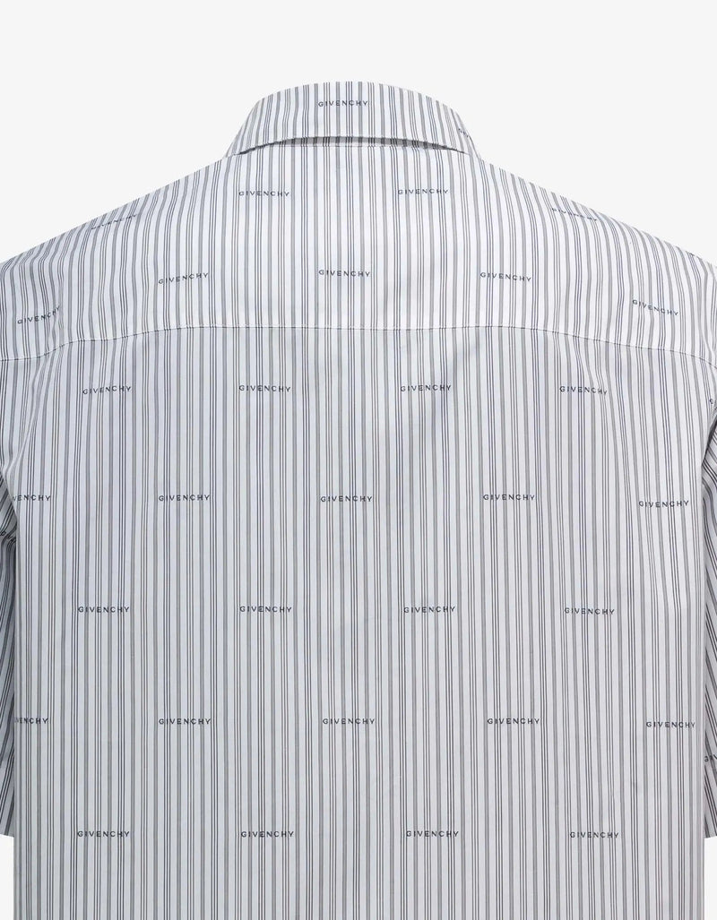 Givenchy Grey All-Over Logo Stripe Shirt – Zoo Fashions Givenchy Grey All-Over Logo Stripe Shirt – Zoo Fashions
