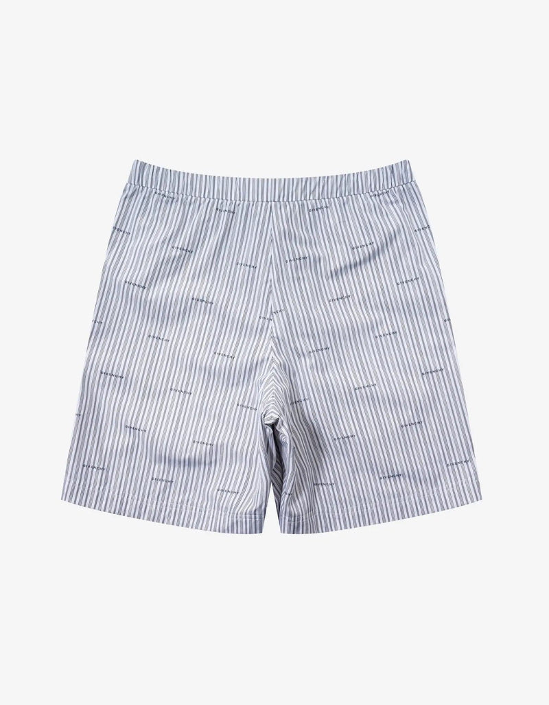 Givenchy Grey All-Over Logo Stripe Shorts – Zoo Fashions Givenchy Grey All-Over Logo Stripe Shorts – Zoo Fashions