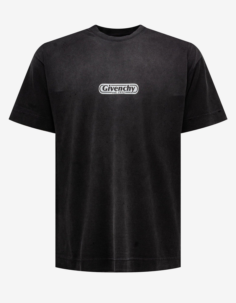 Givenchy Grey Graphic Print T-Shirt