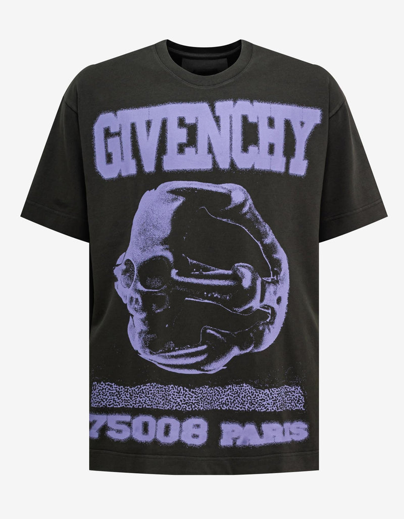 Givenchy Grey Ring Print T-Shirt