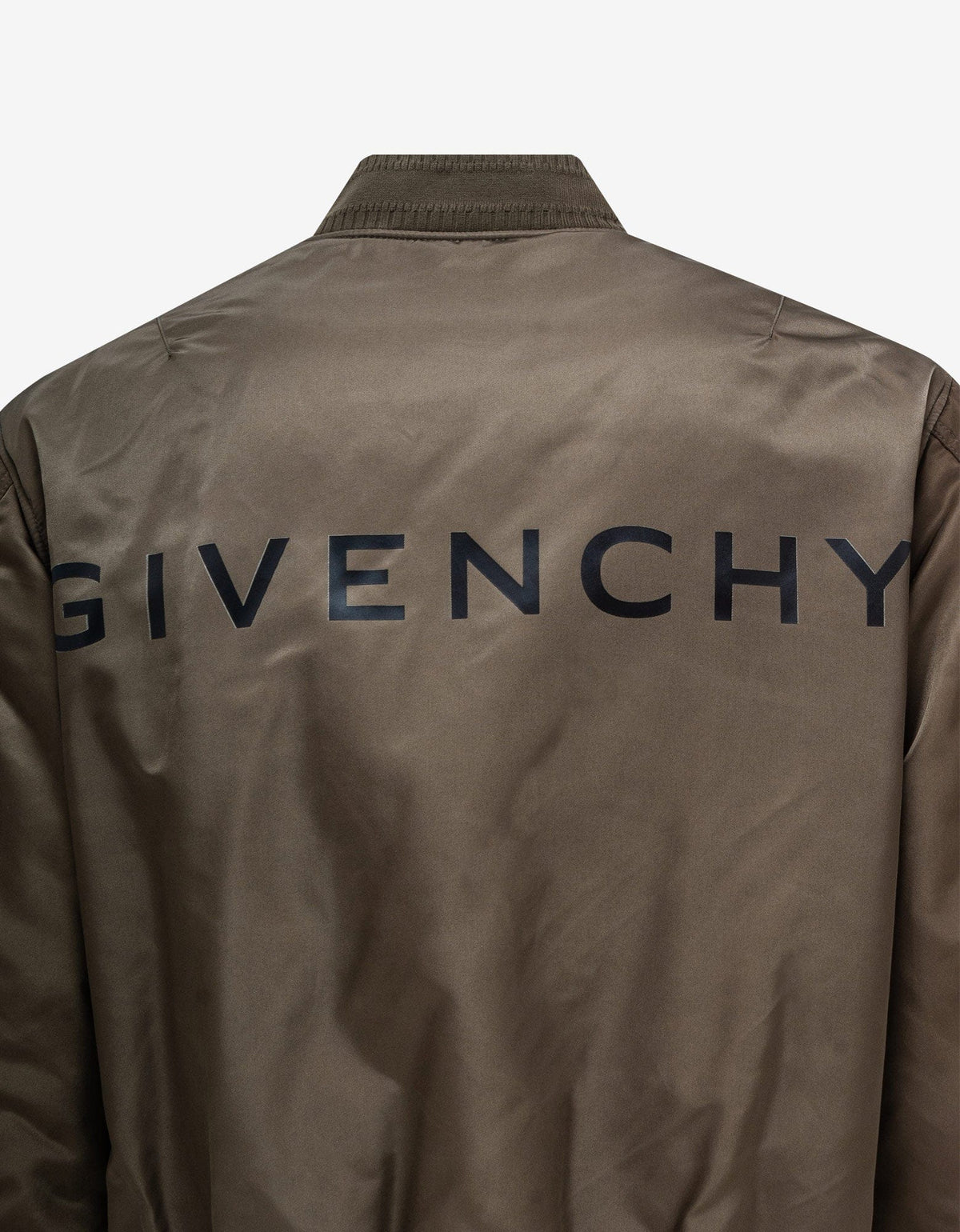 Givenchy Khaki Logo Bomber Jacket