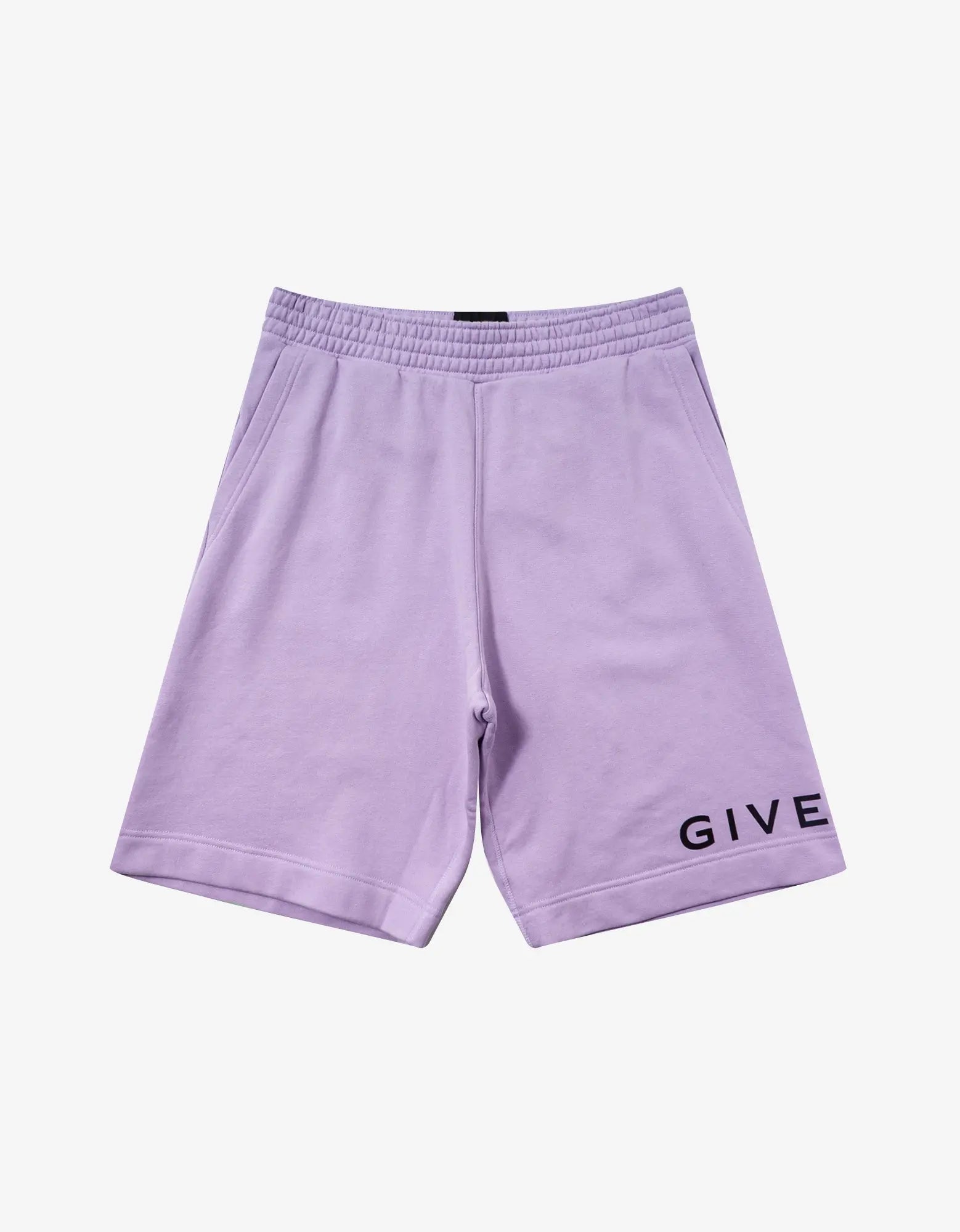 Givenchy Purple Archetype Logo Sweat Shorts Zoo Fashions