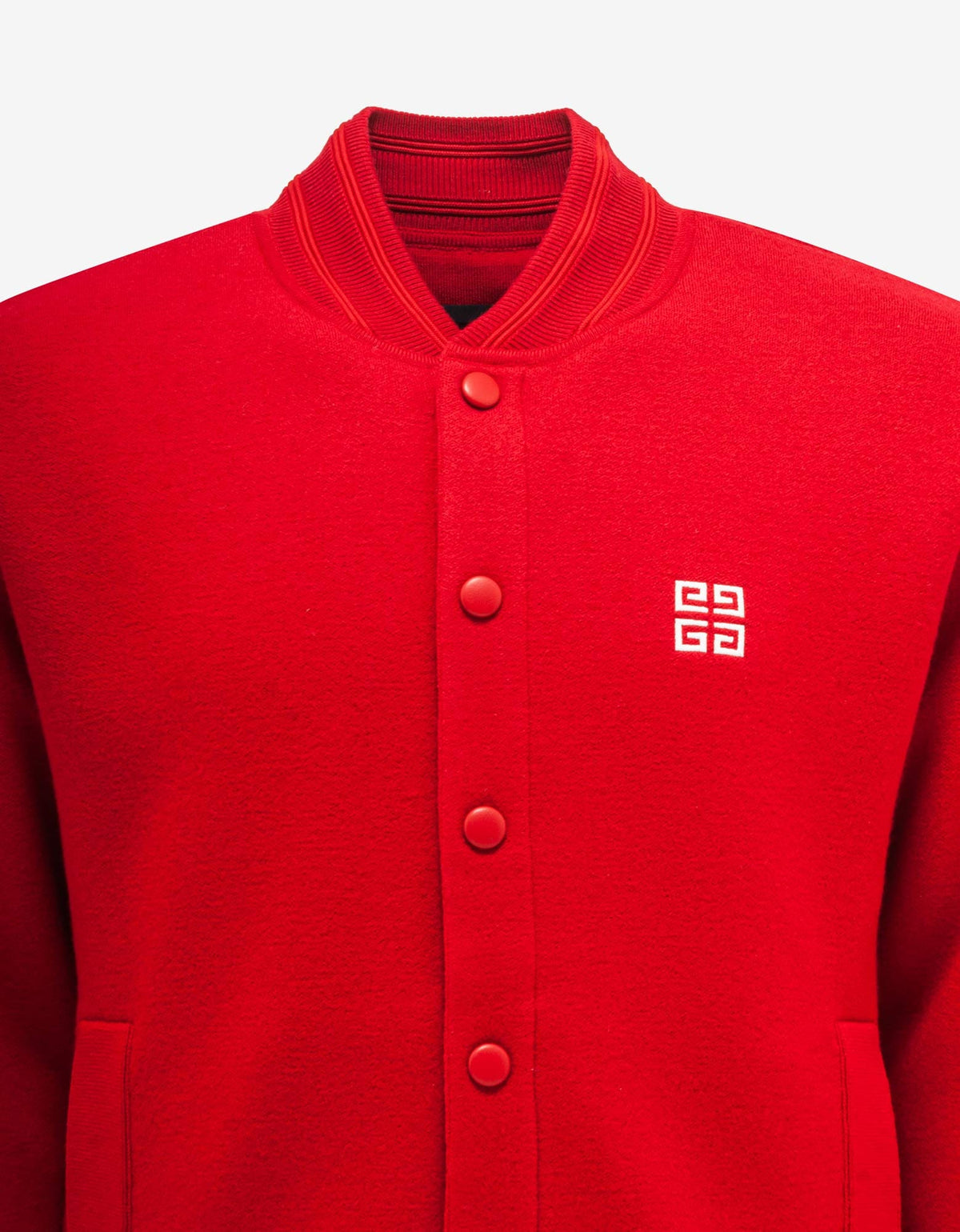 Givenchy Red College Logo Bomber Jacket